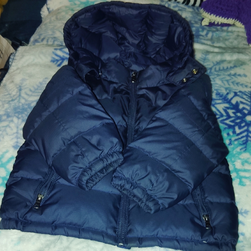 Kids Navy Blue Puffer Jacket